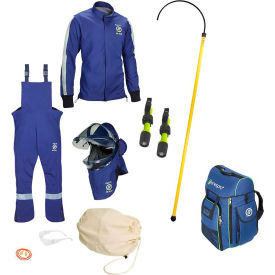 Enespro EV AGP Jacket/Bib Kit, 40 cal/cm, Rescue Hook, No Gloves, L
