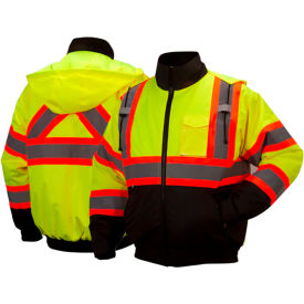 Hi-Vis Waterproof Winter Jacket, Type R, ANSI Class 3, 2XL, Lime