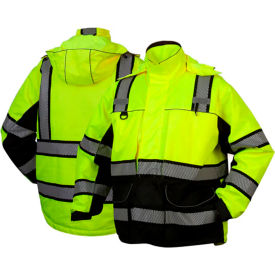 Parka Jacket, 3XL, Hi-Vis Lime