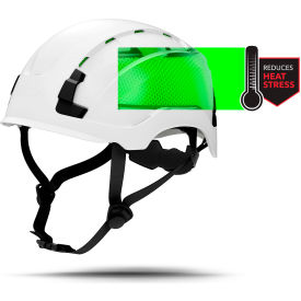 Safety Helmet, 4 Pt. Ratchet Suspension, Vented, Class C, Type 2, White