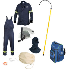 Enespro® EV Airlite Jacket/Bib Kit, 12 cal/cm, Rescue Hook, No Gloves, 3XL