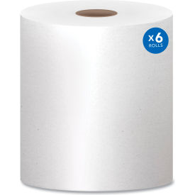 Essential High Capacity Recycled Paper Towel, 1-Ply, 8'W x 1000'L, White, 6 Rolls