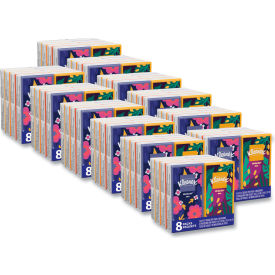 On The Go Packs Facial Tissues, 3-Ply, White, 10 Sheets/Pouch, 96 Poches/Case