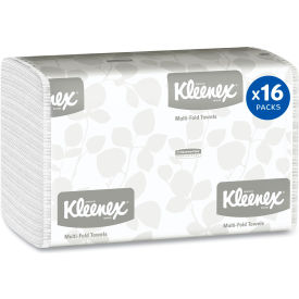 Multi-Fold Paper Towel, 1-Ply, 9-3/16"W x 9-3/8"L, White, 150/Pack, 16 Packs