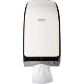 Hygienic Interfolded Bathroom Tissue Dispenser, White