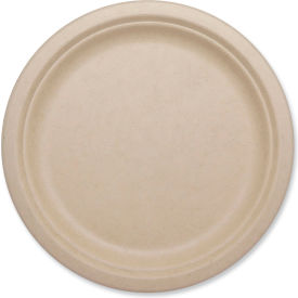 Fiber Plates, 10-1/8" Diameter, Natural, 800 Plates/Carton