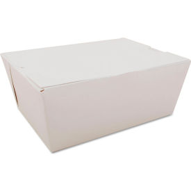 ChampPak Carryout Boxes, #4, 7-3/4"L x 5-1/2"W x 3-1/2"H, White, 160/Carton