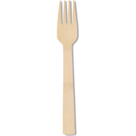 Mediumweight Forks, Bamboo, Light Golden, 100/Pack, 10 Packs/Carton