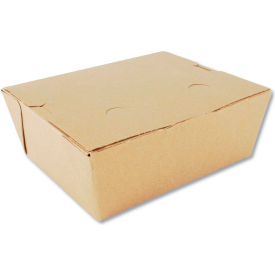 #8 ChampPak Paper Carryout Boxes, 6"L x 4-3/4"W x 2-1/2"H, Brown, 300/Carton