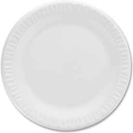 Concorde Non-Laminated Foam Plates, 9" Diameter, White, 125/Pack