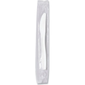 Regal Mediumweight Individually Wrapped Knives, Polypropylene, White, 1000/Carton