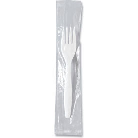Regal Mediumweight Individually Wrapped Forks, Polypropylene, White, 1000/Carton