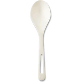Mediumweight Soup Spoons, White, TPLA Compostable, 1000/Carton