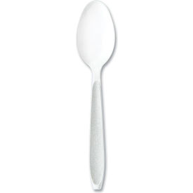 Impress Heavyweight Full-Length Teaspoons, Polystyrene, White, 100/Box