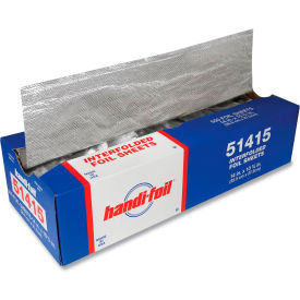Interfolded Foil Sheets, 14"L x 10-3/4"W, Silver, Pack of 3000