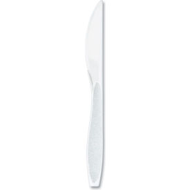 Heavyweight Full-Length Knives, Polystyrene, White, 100/Carton