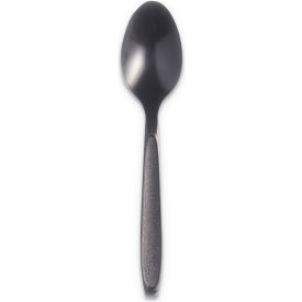 Reliance Mediumweight Teaspoons, Polystyrene, Black, 1000/Carton