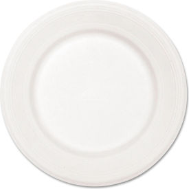 Paper Dinnerware Plates, 10-1/2" Dia., White, 500/Carton