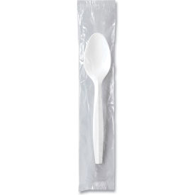 Regal Mediumweight Individually Wrapped Teaspoons, Polypropylene, White, 1000/Carton