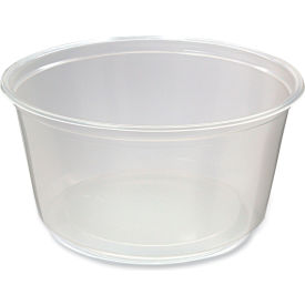 Microwavable Deli Container, 12 oz. Capacity, 4-5/8" Diameter x 2-5/16" Height, Clear, 500/Carton