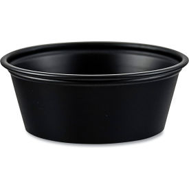 Portion Containers, 1.5 oz. Capacity, Black, Pack of 2500