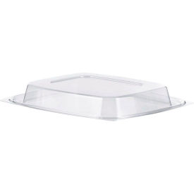 ClearPac Container Dome Lids, 5-7/8"L x 4-7/8"W, Clear, 63/Pack, 16 Packs/Carton