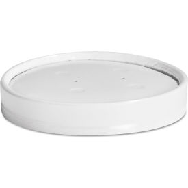 Vented Paper Lids, Fits 8 - 16 oz. Cups, White, 25/Sleeve, 40 Sleeves/Carton