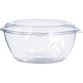 Tamper-Evident Bowl with Dome Lid, 64 oz. Cap., 8-7/8" Dia. x 4"H, Clear, 100/Carton