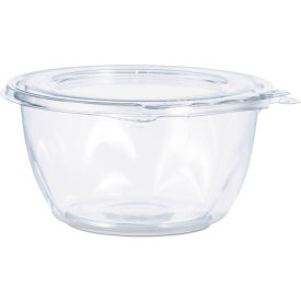 Tamper-Evident Bowl with Flat Lid, 16 oz. Cap, 5-1/2" Dia. x 2-11/16"H, Clear, 240/Carton