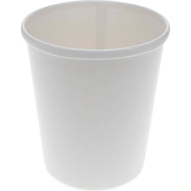 Food Container & Lid Combo, 32 oz. Capacity, 5-1/8" Diameter x 4-1/2" Height, White, 500 per Carton