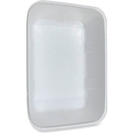 Meat Tray, 12"W x 8-11/16"D x 2-7/16"H, White, Pack of 125