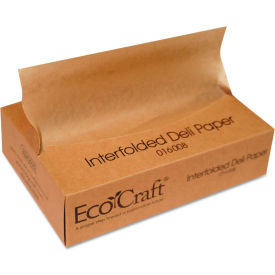 EcoCraft Interfolded Soy Wax Deli Sheets, 10-3/4"L x 8"W, White, Pack of 6000