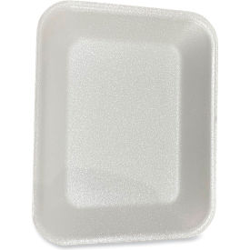 Meat Tray, 10-13/16"W x 8-13/16"D x 1-1/2"H, White, Pack of 200