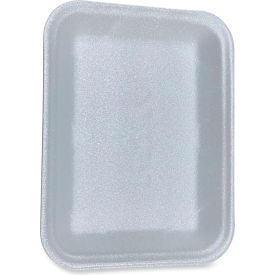 Meat Tray, 9-1/2"W x 7-1/8"D x 1-5/16"H, White, Pack of 500