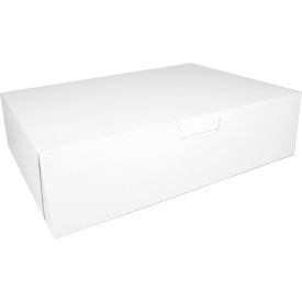 One-Piece Non-Window Bakery Boxes, 19"L x 14"W x 5"H, White, 50/Carton