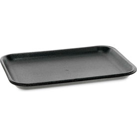 Supermarket Tray, #2S, 8-3/16"W x 5-11/16"D x 5/8"H, Black, Pack of 500