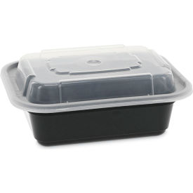 12 oz. Capacity, Black/Clear, 150/Carton