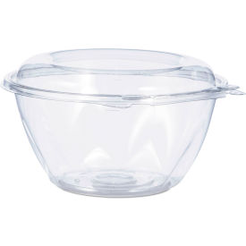 Tamper-Evident Bowl with Dome Lid, 32 oz. Cap., 7" Dia. x 3-3/8"H, Clear, 150/Carton