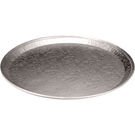 Aluminum Embossed Tray, 12"Dia., Silver, Pack of 25