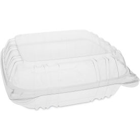 Sensation SmartLock Hinged Lid Container, Clear, 200/Carton