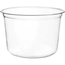Round Deli Pot, 16 oz. Capacity, 4-5/8" Dia. x 3"H, Clear, 500/Carton