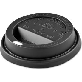 Solo Traveler Sip-Through Lids, Fits 12, 16, 20, 24 oz., Black, 1200/Carton