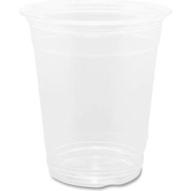 PET Plastic Cups, 12 oz. Capacity, Clear, 1000/Carton