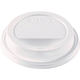 Solo Traveler Sip-Through Lids, Fits 12, 16, 20, 24 oz., White, 1200/Carton