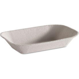 Molded Fiber Food Tray, 5"W x 7"D, Beige, Pack of 1000