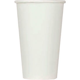 Double Poly Paper Cold Cups, 16 oz. Capacity, White, 1000/Carton