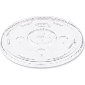 Straw Slot Cold Cup Lids, Fits 30 - 32 oz. Cups, Clear, 50/Sleeve, 20 Sleeves/Carton