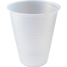RK Ribbed Cold Drink Cups, 7 oz. Capacity, Clear, 100/Bag, 25 Bags/Carton