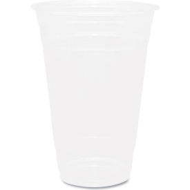 PET Plastic Cups, 20 oz. Capacity, Clear, 1000/Carton