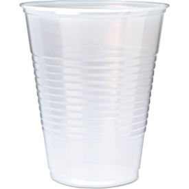 RK Ribbed Cold Drink Cups, 12 oz. Capacity, Translucent, 50 Cups per Sleeve, 20 Sleeves per Carton